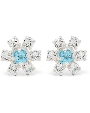 Wouters & Hendrix Flower-Shaped Stud Earrings - Blue