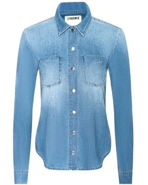 L'Agence Isla Denim Shirt - Blue