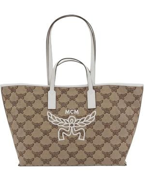 MCM Sac À Main Himmel Lauretos Médium - Natural
