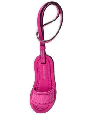 Michael Kors Logo-Print Slide Charm - Pink