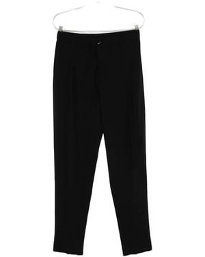 Giorgio Armani Pleated-Front Trousers - Black