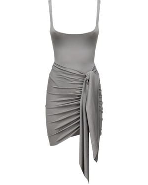 The Archivia Set De Body Y Minifalda Stone - Gris
