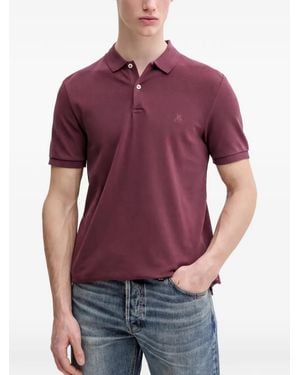 Marc O' Polo Button Polo Shirt - Purple