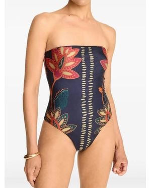 Diarrablu Nyra Strapless Swimsuit - Blue