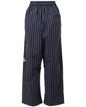 Biyan Striped-Pattern Trousers - Blue