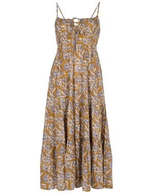 Ulla Johnson Aydin Cami Floral Midi Dress - Natural