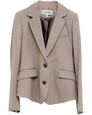 Loewe ベルテッド ジャケット - ナチュラル