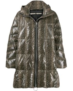 Ienki Ienki Printed Puffer Jacket - Gray