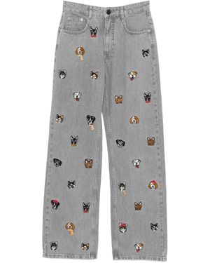 FARM Rio Pijama con bordado animal - Gris