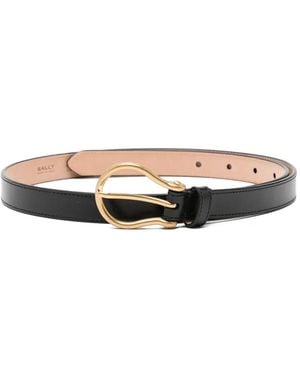 Bally Buckle Belt - White