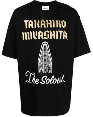TAKAHIROMIYASHITA TheSoloist. Logo-Print Short-Sleeved T-Shirt - Black