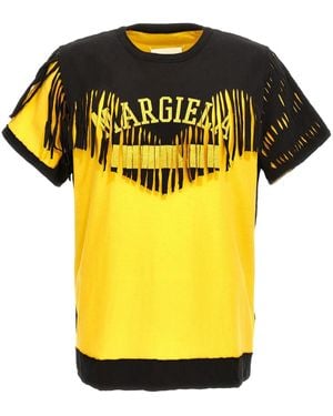 Maison Margiela ダブルレイヤー Tシャツ - イエロー