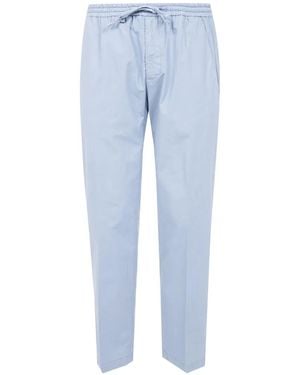 Michael Coal Drawstring-Waist Loose-Fit Trousers - Blue