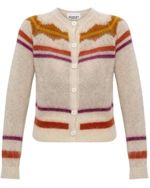 Isabel Marant Molly Striped Cardigan - Wit