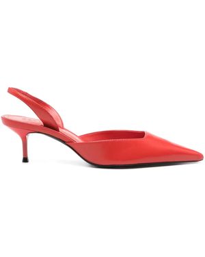 SCHUTZ SHOES Escarpins En Cuir 65 Mm - Rouge