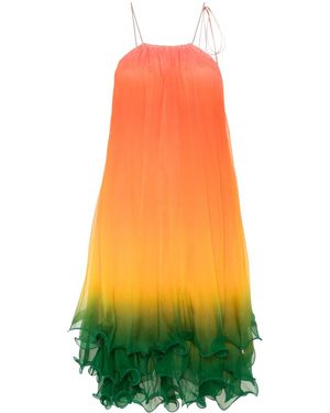 CASABLANCA Robe Mi-Longue Gradient - Yellow