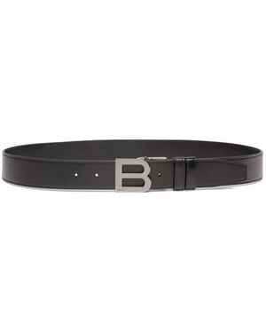 Bally B-Logo Reversible Belt - White