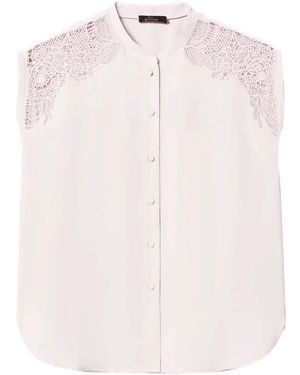 Twinset Embroidered Twill Shirt - Pink