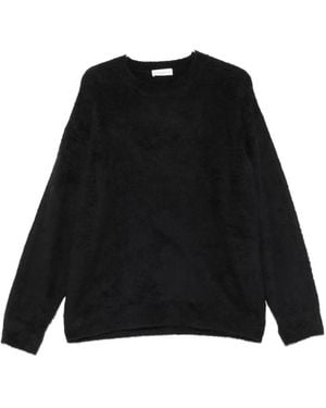 Roberto Collina Brushed-Knit Crew-Neck Jumper - Black