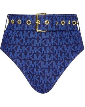 MICHAEL Michael Kors ベルテッド ビキニボトム - ブルー