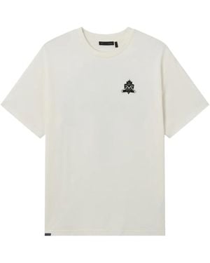FIVE CM Cross-Print T-Shirt - White