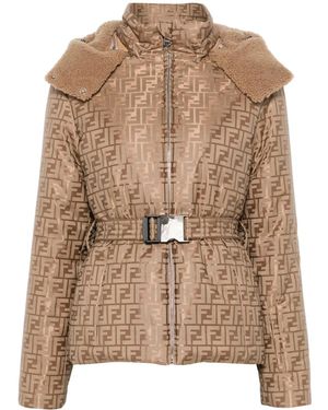 Fendi モノグラム スキージャケット - ブラウン
