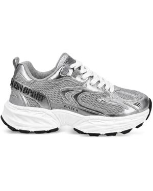 Philipp Plein Pulse X Metallic Sneakers - White