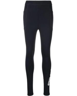 Stella McCartney Logo-print Scuba leggings - Blue
