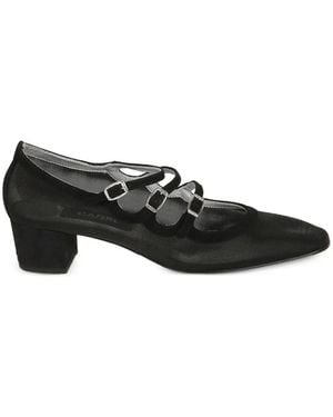 CAREL PARIS Kina Triple-Strap Heeled Court Shoes - Black
