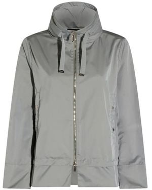 Moorer Hooded Zip-Up Jacket - Gray