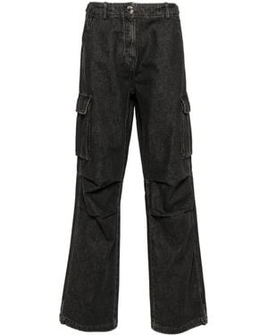 Coperni Wide-Leg Cargo Jeans - Black