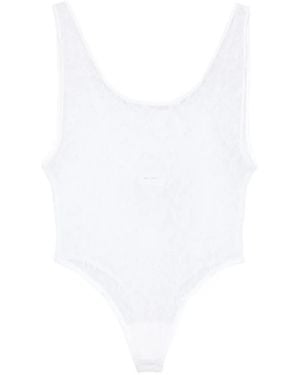 Wardrobe NYC Body Mit Spitzeneinsätzen - Weiß