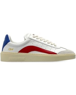 DSquared² Logo-Detail Leather Trainers - White