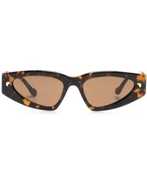 Nanushka Emme Cat-Eye Sunglasses - Brown
