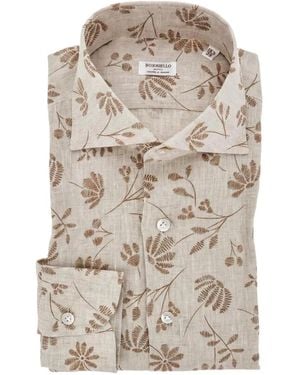 Borriello Floral-Print Long-Sleeve Shirt - White