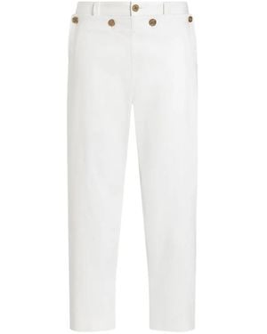 Dolce & Gabbana Cotton Trousers - White
