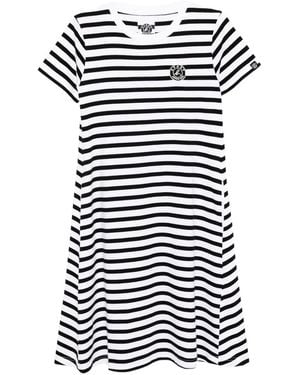 SPORT b. by agnès b. Logoed Stripe Dress - Blue