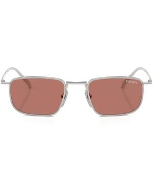 Prada Rectangle-Frame Sunglasses - Pink