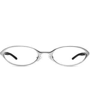 Gentle Monster Moody 02 Oval-Frame Glasses - Metallic