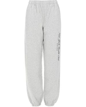 Sporty & Rich Logo-Print Track Trousers - White