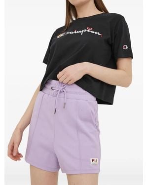 Fila Drawstring-Fastening Shorts - Purple