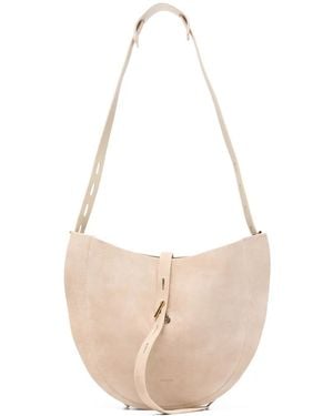 MINOBOSSI Liz Suede Shoulder Bag - White