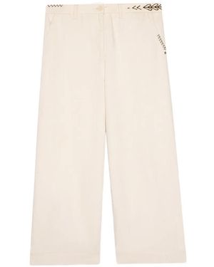 Ottod'Ame Embroidered Pants - White