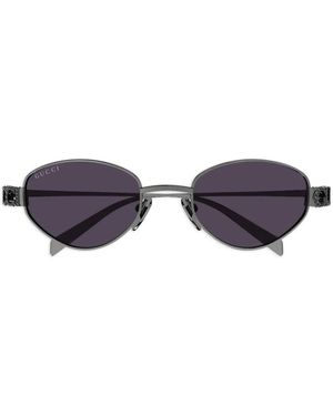 Gucci Oval-Frame Sunglasses - Grey