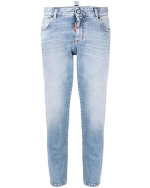 DSquared² Skinny Jeans With Five-Pocket Design - Blue