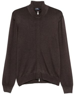 Barba Napoli Maglione Con Zip - Marrone