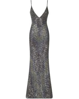 Missoni Sequin-Embellished V-Neck Maxi Dress - White