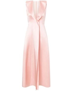 Philosophy Di Lorenzo Serafini Satin Midi Dress - Pink