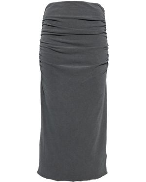 James Perse Jersey Pencil Skirt - Grey