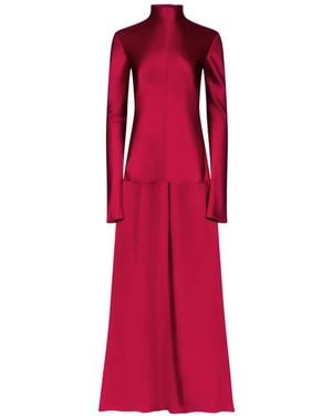 FFORME Mila Drop-Waist Maxi Dress - Red